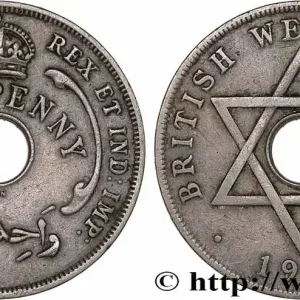 Livraison Gratuite AFRIQUE OCCIDENTALE BRITANNIQUE 1 Penny Edouard VIII 1936 Londres fwo_775350 Monde
