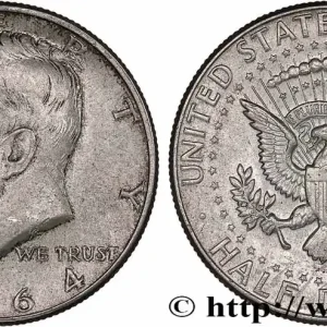 Nouvelle Collection ÉTATS-UNIS D'AMÉRIQUE 1/2 Dollar Kennedy 1964 Philadelphie fwo_775351 Monde
