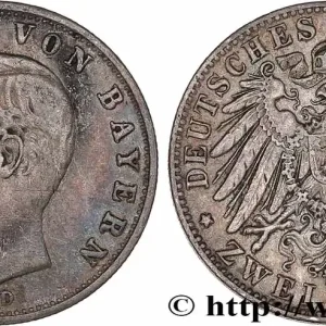 ALLEMAGNE - BAVIÈRE 2 Mark Othon Ier 1907 Munich fwo_775355 Monde Offre Exclusive