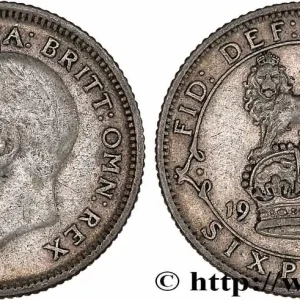 Usine Directe ROYAUME-UNI 6 Pence Georges V 1926 fwo_775363 Monde