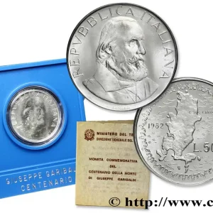 ITALIE 500 Lire centenaire de la mort de Guiseppe Garibaldi 1982 Rome - R fwo_777520 Monde Offre Exclusive
