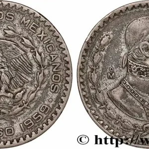 Usine Directe MEXIQUE 1 Peso Jose Morelos y Pavon 1959 Mexico fwo_778185 Monde