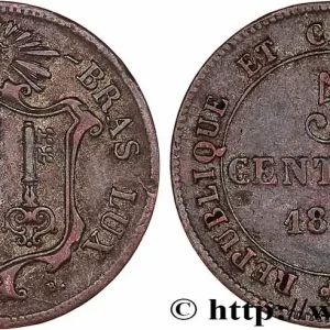 Petit Prix SUISSE - RÉPUBLIQUE DE GENÈVE 5 Centimes 1847 fwo_778410 Monde
