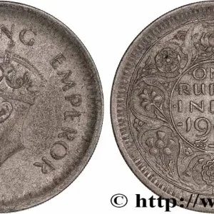 INDES BRITANNIQUES 1 Rupee (Roupie) Georges VI 1944 Lahore fwo_779387 Monde Vente Directe