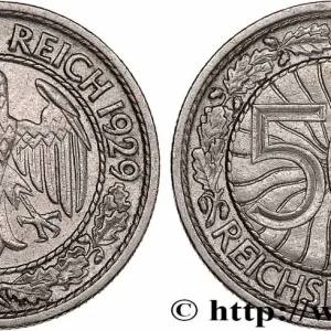 Livraison Gratuite ALLEMAGNE 50 Reichspfennig aigle 1929 Berlin fwo_779546 Monde