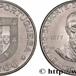 Expédition Rapide PORTUGAL 25 Escudos centenaire de la mort de l’écrivain Alexandre Herculano 1977 fwo_779621 Monde