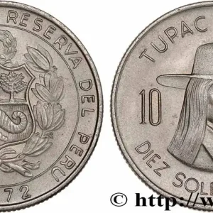 PÉROU 10 Soles de Oro Tupac Amaru 1972 Lima fwo_779688 Monde Authentique
