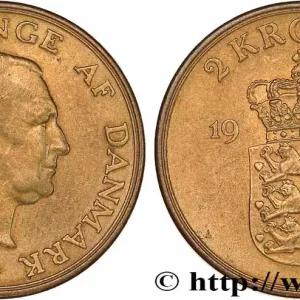 DANEMARK 2 Kroner Frédéric IX 1952 Copenhague fwo_779854 Monde Achetez Aujourd’hui