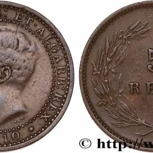 PORTUGAL - ROYAUME DE PORTUGAL - MANUEL II 5 Réis 1910 fwo_779093 Monde Prix Bas