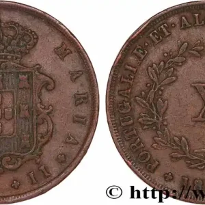 Nouvel Arrivage PORTUGAL - ROYAUME DE PORTUGAL - MARIE II 10 Réis 1851 fwo_779236 Monde