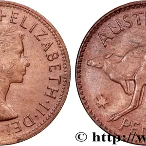 AUSTRALIE 1 Penny Elisabeth II 1964 Melbourne fwo_756471 Monde Retour Gratuit