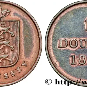 GUERNESEY 1 Double armes du baillage de Guernesey 1830 fwo_773991 Monde Petit Prix