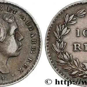 PORTUGAL - ROYAUME DU PORTUGAL - PIERRE V 100 Reis 1854 fwo_774176 Monde Gros Lot