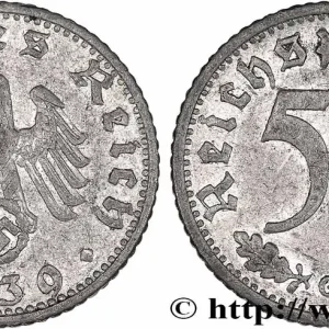 ALLEMAGNE 50 Reichspfennig aigle et svastika 1939 Karlsruhe fwo_775655 Monde Offre Du Jour