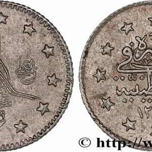 TURQUIE 1 Kurush au nom de Abdul Hamid II AH 1293 an 29 1903 Constantinople fwo_776121 Monde Offre Du Jour