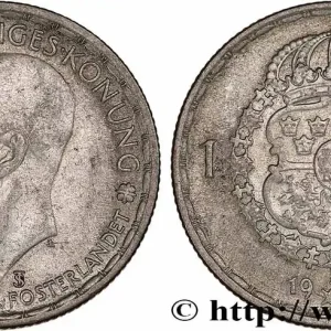 Prix Promo SUÈDE 1 Krona Gustave V 1946 fwo_776710 Monde