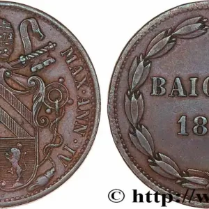 Pas Cher ITALIE - ÉTATS DU PAPE - PIE IX (Jean-Marie Mastai Ferretti) 1 Baiocco an IV 1849 Rome fwo_776781 Monde