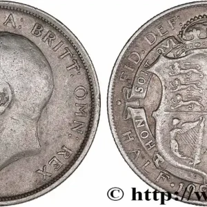 ROYAUME-UNI 1/2 Crown Georges V 1918 Londres fwo_777036 Monde Solde