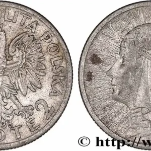 POLOGNE 2 Zlote reine Jadwiga 1933 Varsovie fwo_777690 Monde Haute Qualité