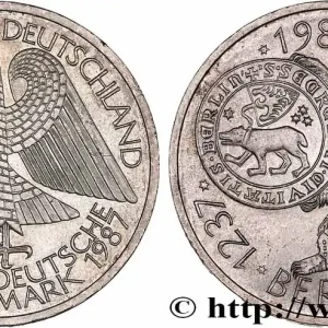 ALLEMAGNE 10 Mark 750e anniversaire de la ville de Berlin 1987 Hambourg fwo_780244 Monde Prix Choc