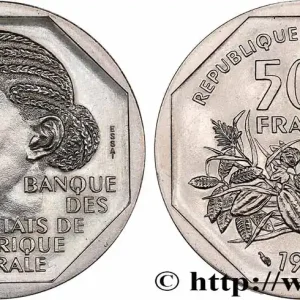 Prix Choc GABON Essai de 500 Francs femme africaine 1985 Paris fwo_780256 Monde
