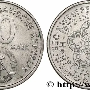 Offre Du Jour ALLEMAGNE RÉPUBLIQUE DÉMOCRATIQUE 10 Mark 10e Festival mondial de la jeunesse et des étudiants 1973 Berlin fwo_780405 Monde