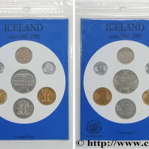 ISLANDE Série FDC 7 monnaies - Lucky coin 1967-1980 fwo_688238 Monde Exclusif