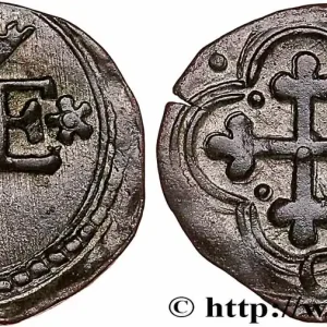 SAVOIE - DUCHÉ DE SAVOIE - CHARLES-EMMANUEL Ier Quart de sol (quarto di soldo) n.d. Chambéry fwo_749058 Monde Soldes