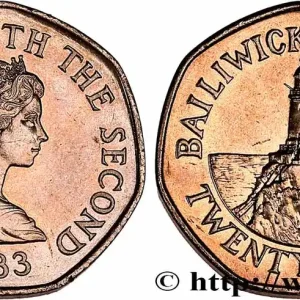 Meilleure Vente JERSEY 20 Pence Elisabeth II / phare de La Crobière 1983 fwo_761130 Monde