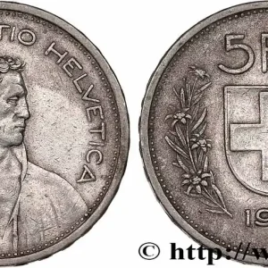 Pas Cher SUISSE 5 Francs Berger des alpes 1931 Berne fwo_771604 Monde