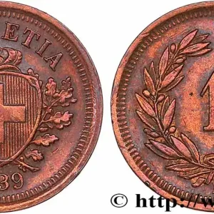 SUISSE 1 Centime (Rappen) Croix Suisse 1939 Berne fwo_771608 Monde Affaire À Saisir