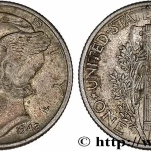 Super Prix ÉTATS-UNIS D'AMÉRIQUE 1 Dime Mercury 1942 Philadelphie fwo_776990 Monde