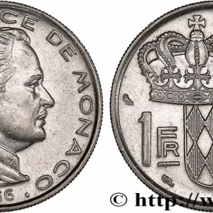 Exclusif MONACO 1 Franc Rainier III 1966 Paris fwo_777064 Monde
