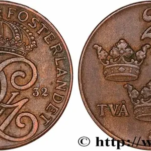 SUÈDE - GUSTAVE V 2 Ore 1932 fwo_777193 Monde Achat Immédiat