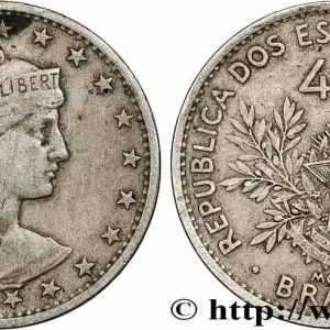 BRÉSIL 400 Reis 1901 fwo_781138 Monde Original