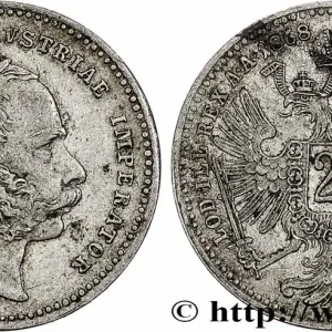 AUTRICHE 20 Kreuzer François-Joseph Ier 1868 Vienne fwo_781484 Monde Marque