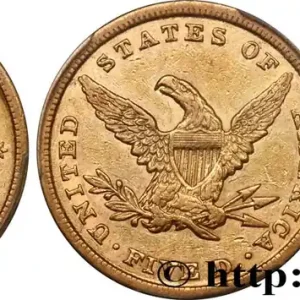 ÉTATS-UNIS D'AMÉRIQUE 5 Dollars "Liberty" 1840 Philadelphie fwo_549817 Monde Offre Exclusive