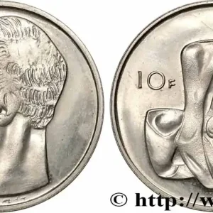 Remise BELGIQUE - ROYAUME DE BELGIQUE - BAUDOUIN Ier Épreuve 10 Francs 1968 fwo_577623 Monde