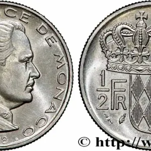 Promotion MONACO 1/2 Franc Rainier III 1978 Paris fwo_585963 Monde