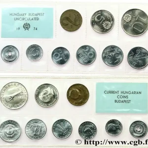 Expédié Aujourd’hui HONGRIE Série FDC - 9 Monnaies 1974 fwo_687867 Monde
