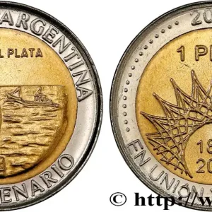 Acheter Direct ARGENTINE 1 Peso bicentenaire de la Révolution de Mai : Mar del Plata / symbole du Bicentenaire 2010 fwo_749566 Monde