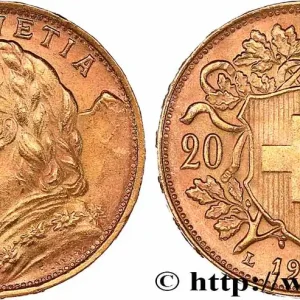 Soldes OR, PALLADIUM ET PLATINE INVESTISSEMENT 20 Francs "Vreneli" 1935 Berne fwo_765339 Monde