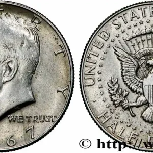 Offre Spéciale ÉTATS-UNIS D'AMÉRIQUE 1/2 Dollar Kennedy 1967 Philadelphie fwo_774680 Monde