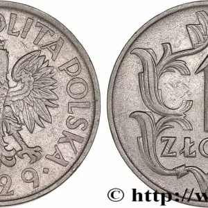 POLOGNE 1 Zloty aigle 1929 Varsovie fwo_777278 Monde Nouvelle Collection
