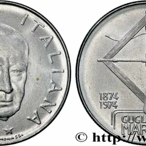 ITALIE 100 Lire 100e anniversaire de la naissance de Guglielmo Marconi 1974 Rome - R fwo_778108 Monde Must-Have