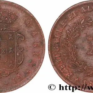 PORTUGAL - ROYAUME DE PORTUGAL - MARIE II 10 Réis 1842 fwo_779120 Monde Original