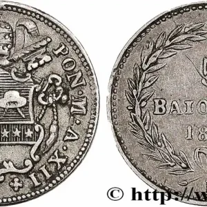 Promotion Saisonnière ITALIE - ÉTATS DU PAPE - GRÉGOIRE XVI (Bartolomeo Alberto Cappellari) 5 Baiocchi an XI 1842 Bologne fwo_780494 Monde