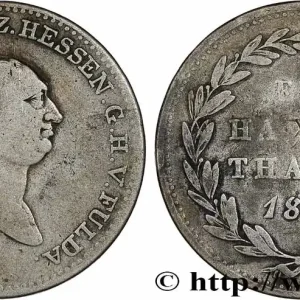 Exclusif ALLEMAGNE - HESSE 1/2 Thaler Guillaume Ier 1819 fwo_780701 Monde