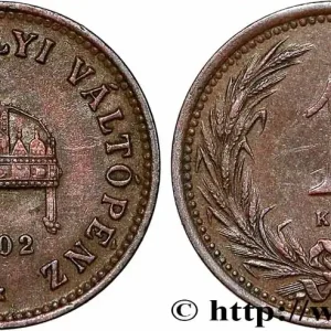 Meilleure Qualité HONGRIE 1 Filler couronne 1902 Kremnitz fwo_780824 Monde