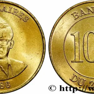 ZAÏRE 10 Zaires Maréchal Moubutu 1988 fwo_781916 Monde Soldes